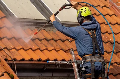 Démoussage et hydrofuge de toiture à Morlanne